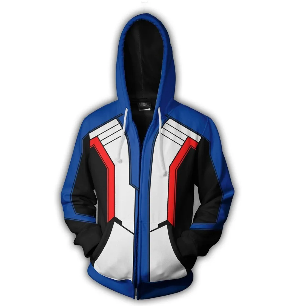 

2018 Autumn Winter 3D Print Pioneer Soldier 76 Men Sweatshirts Hoodies Fashion Avengers Cosplay Zipper hooded Jacket clothing