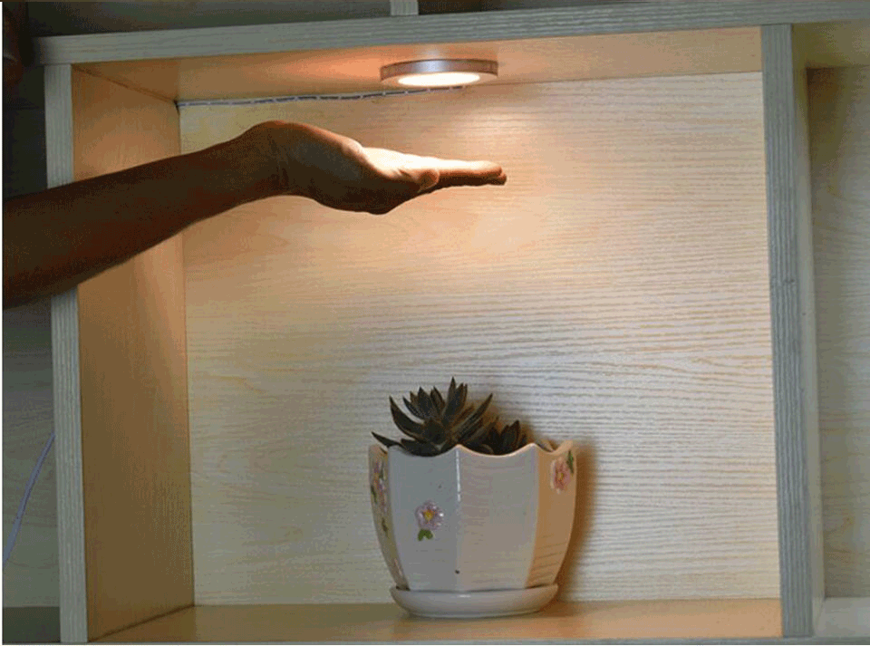 12V 3W Светодиодная подсветка под шкаф движения Сенсор Светодиодный точечный светильник 12V светодиодный счетчик светильник для Кухня, шкаф для одежды 3 шт. или 4 шт./компл