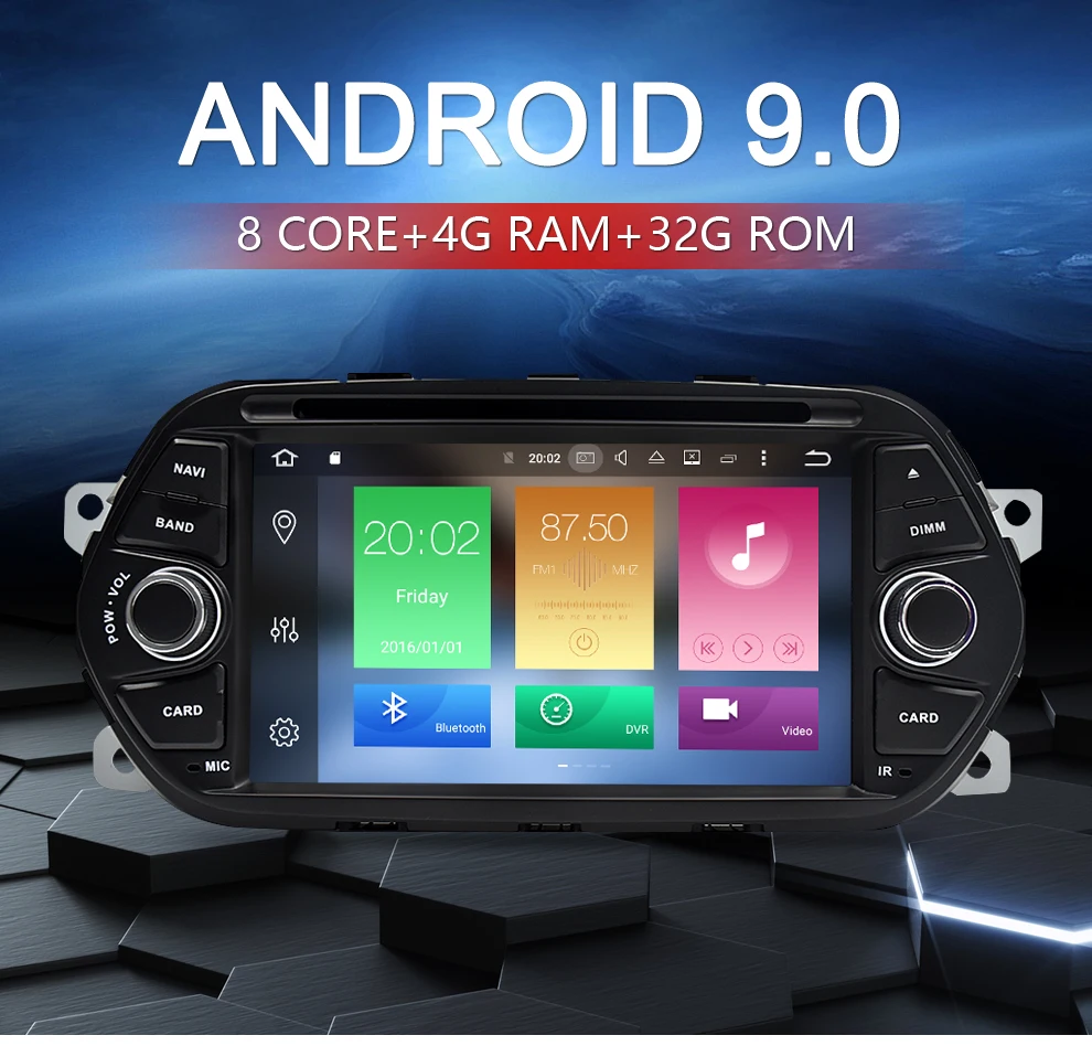 Cheap 4G RAM 7" Android 9.0 Car DVD Player for Fiat Tipo Egea 2015 2016 2017 Car Stereo GPS Navigation RDS Radio FM Wifi Multimedia 1