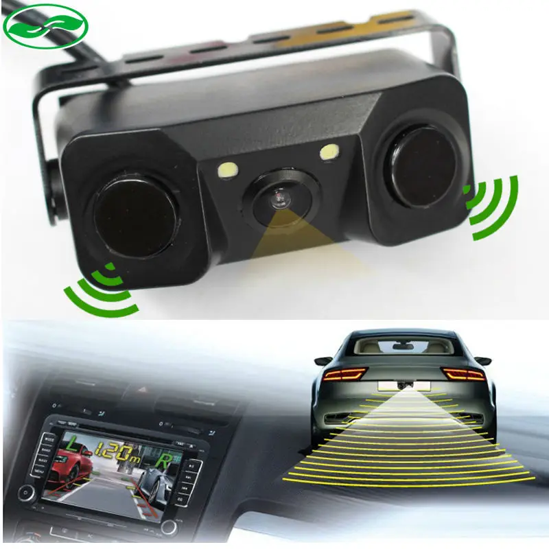New Car Video Parking Camera Sensor, Rear view camera + 2 Sensors