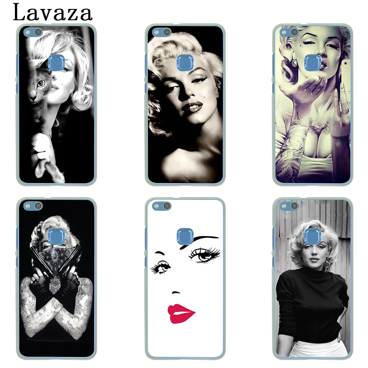 Жесткий чехол Lavaza Marilyn Monroe с кошкой для Huawei Y9 Y7 Prime 2018 2019 Honor 20 10 8 8A 8X 9X 9 Lite 7C 7X 7A Pro|monroe
