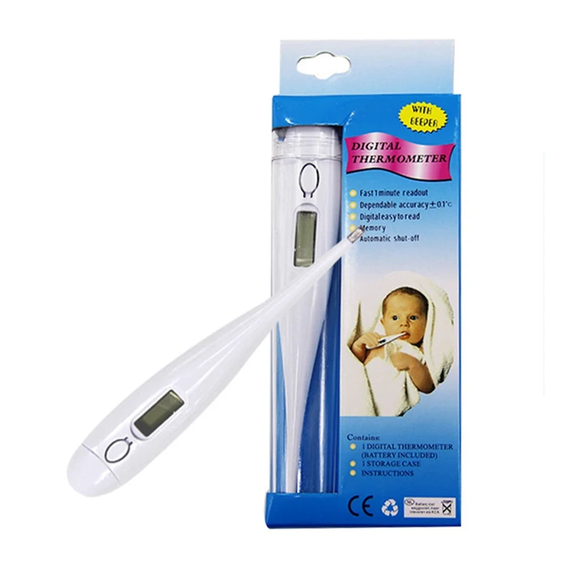 

Pet Dog Thermometer Cat Electronic Thermometer PP Material Non-Hydrel Safe Convenient Pet Thermometer Pet Medical Supplies