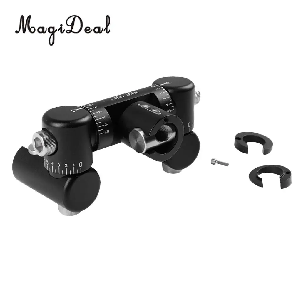 MagiDeal Professional Fully Adjustable Double Sided Quick Disconnect V-Bar Kit Black/Red - High Quality Magnalium Alloy Gifts
