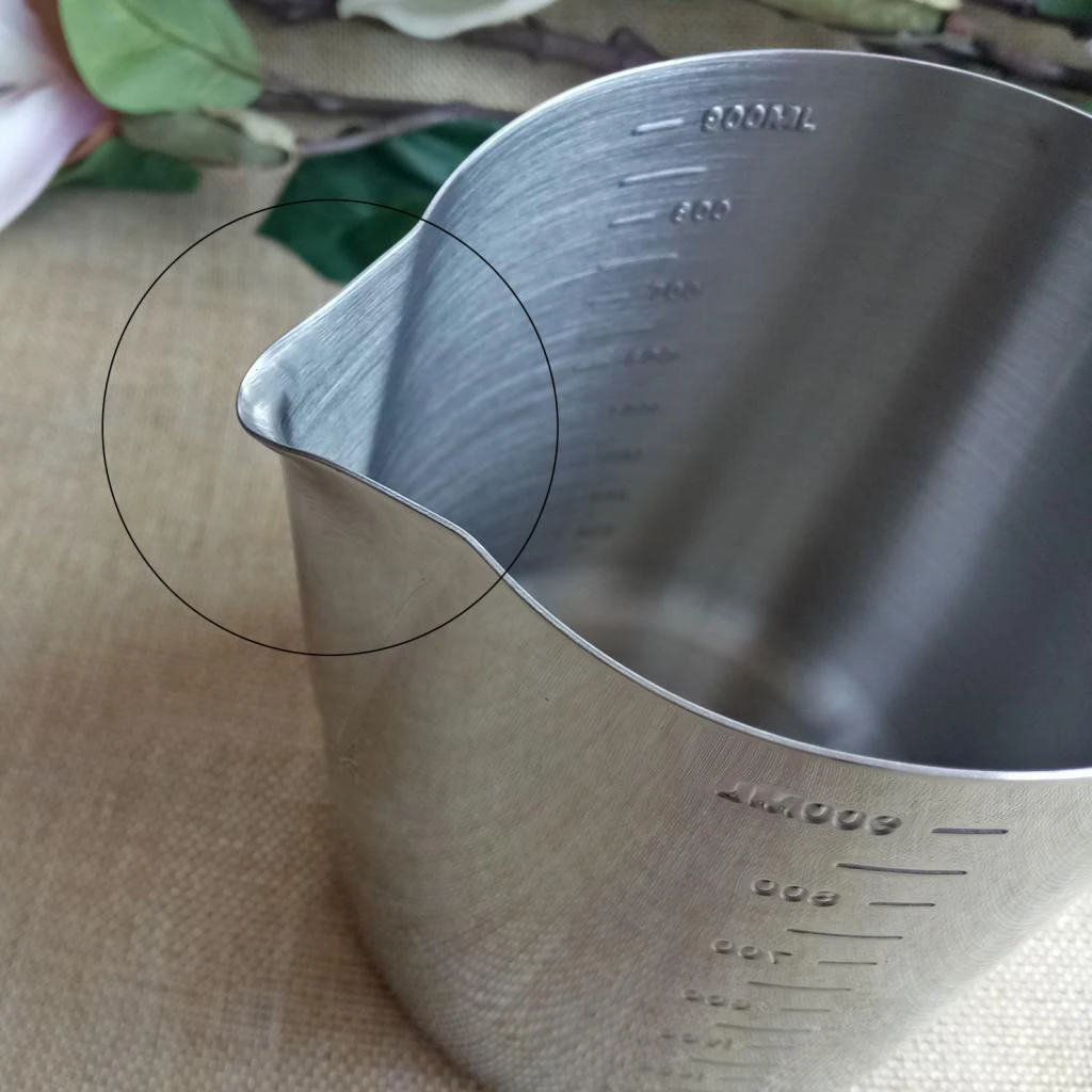 Stainless Steel 900ml Candle Making Pot Wax Melting Pitcher & 250mm Long Handle Candle Wax Mixing Stirring Spoon DIY Candle Soap
