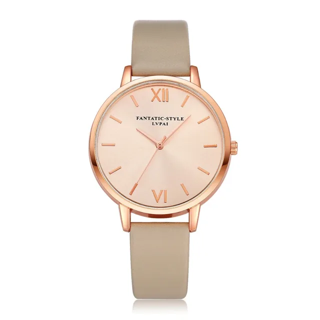 High Quality Fashion Leather Strap Rose Gold Women Watch Casual Love Heart Quart High Quality Fashion Leather Strap Rose Gold Women Watch Casual Love Heart Quart