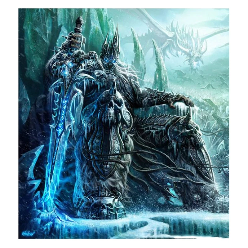 Алмазная вышивка анимационный фильм Warcraft Warrior мозаика стразы крестом ручная