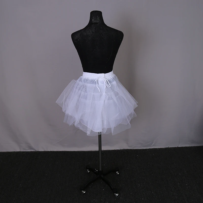 Белый Тюль Короткие юбки; джинсовая юбка 2018 Женская Нижняя юбка для свадебного платья с юбкой многослойная юбка из тюля
