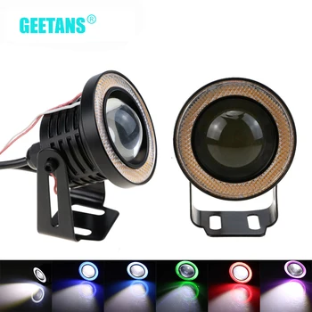 

2 pcs/Set 2.5/3/3.5 Inch COB Angel Eyes Fog Lamps Daytime Running Lights Car DRL Any Car 12v led eye work light White 6000K BG