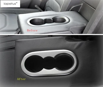 

Lapetus Interior Fit For Volkswagen VW Tiguan 2016 - 2020 Rear Seat Water Cup Holder Panel Cover Trim Matte / Carbon Fiber Look