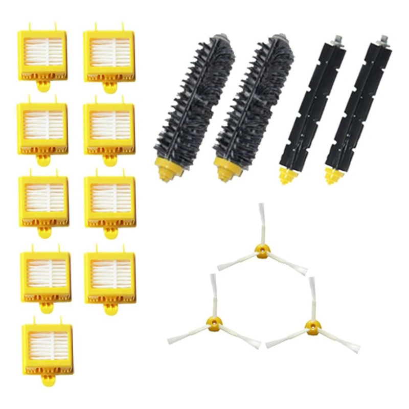 

Replacement Parts Kit For Irobot Roomba 700 Series 760 770 780 790 Vacuum Accessories Includes Bristle Brush & Flexible Beater