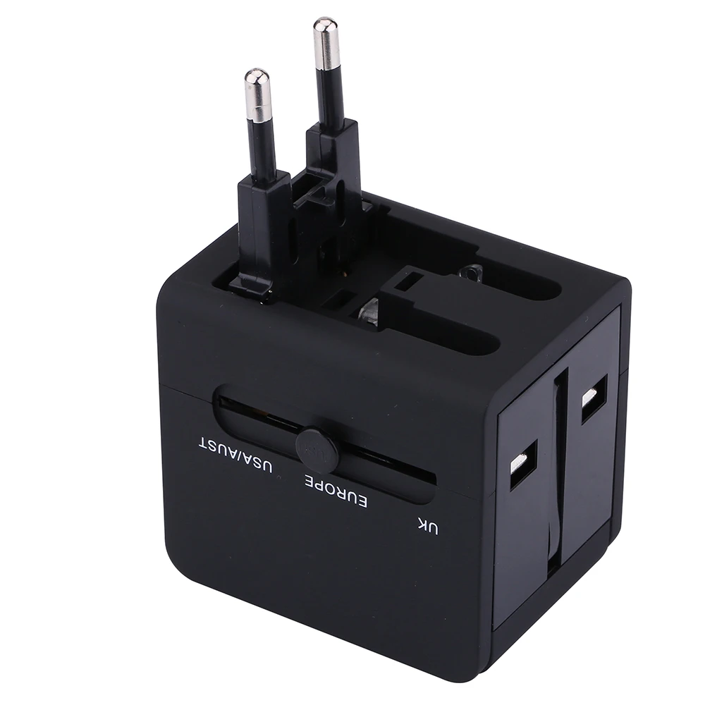 Универсальный 2.1A USB Порты и разъёмы AC World Travel Зарядное устройство адаптер