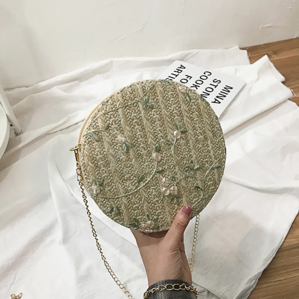 Square Round Mulit Style Straw Bag Handbags Women Summer  Beach Circle Bohemia Handbag New Fashion