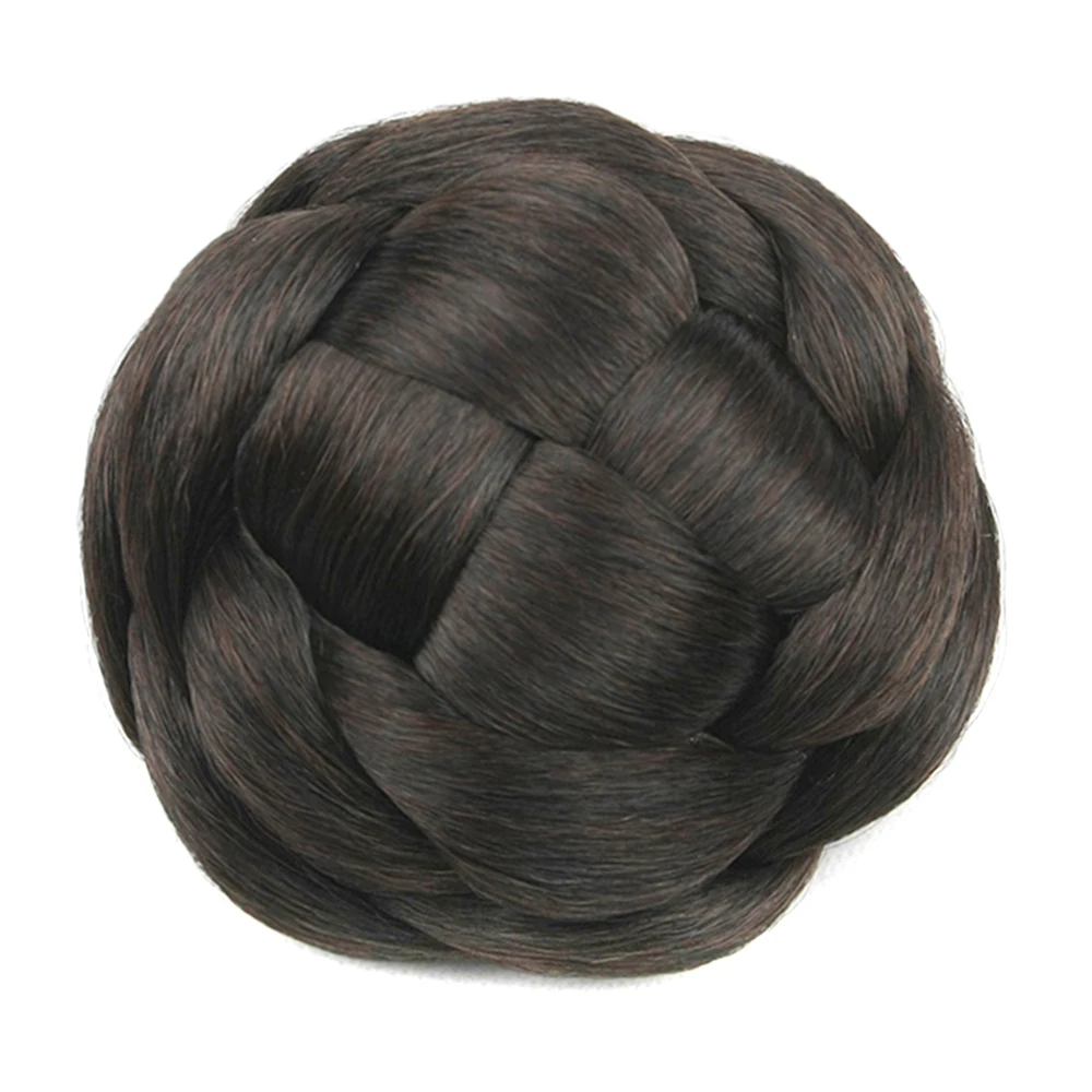 Soowee 6 цветов коричневый Плетеный волос Chignon трикотажные черные волосы булочка Головные уборы Donut ролика Синтетические волосы Интимные