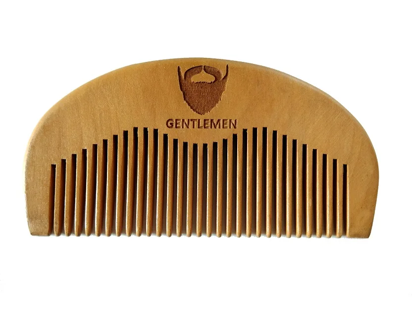 Wood Pocket Beard Comb Wholesale Small Peach Wood Hair Brush Comb Make Up Tool For Gentlemen