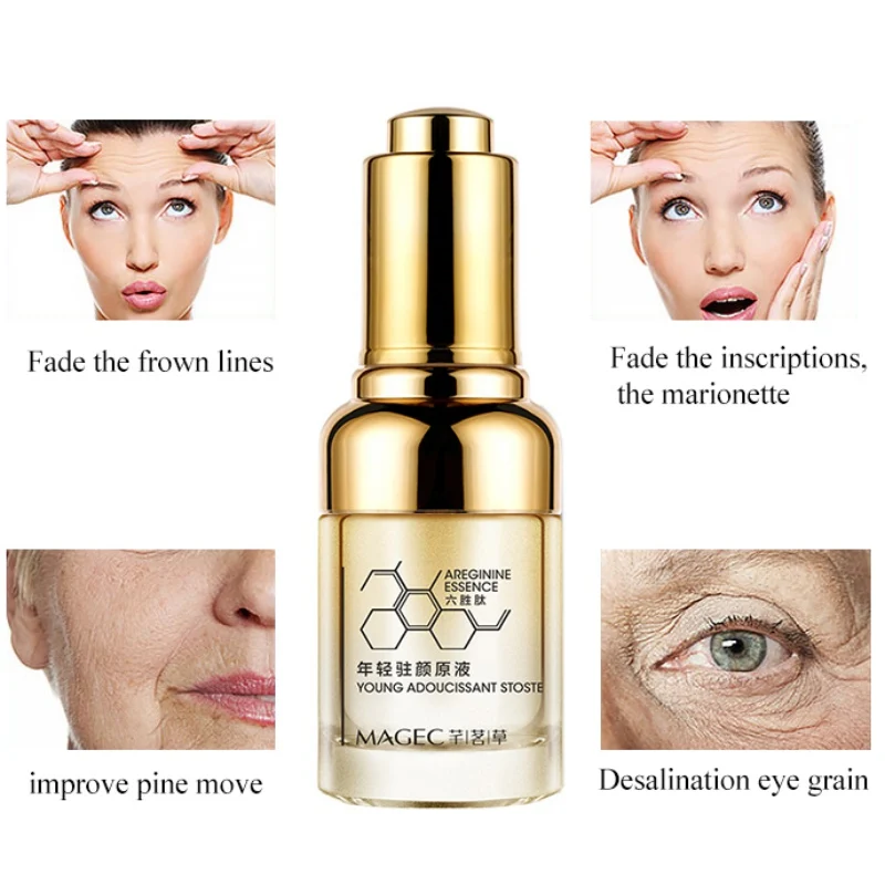 

2019 New Hyaluronic Acid collagen peptides anti wrinkle Face Serum skin care anti-aging Essence Moisturizing Whitening