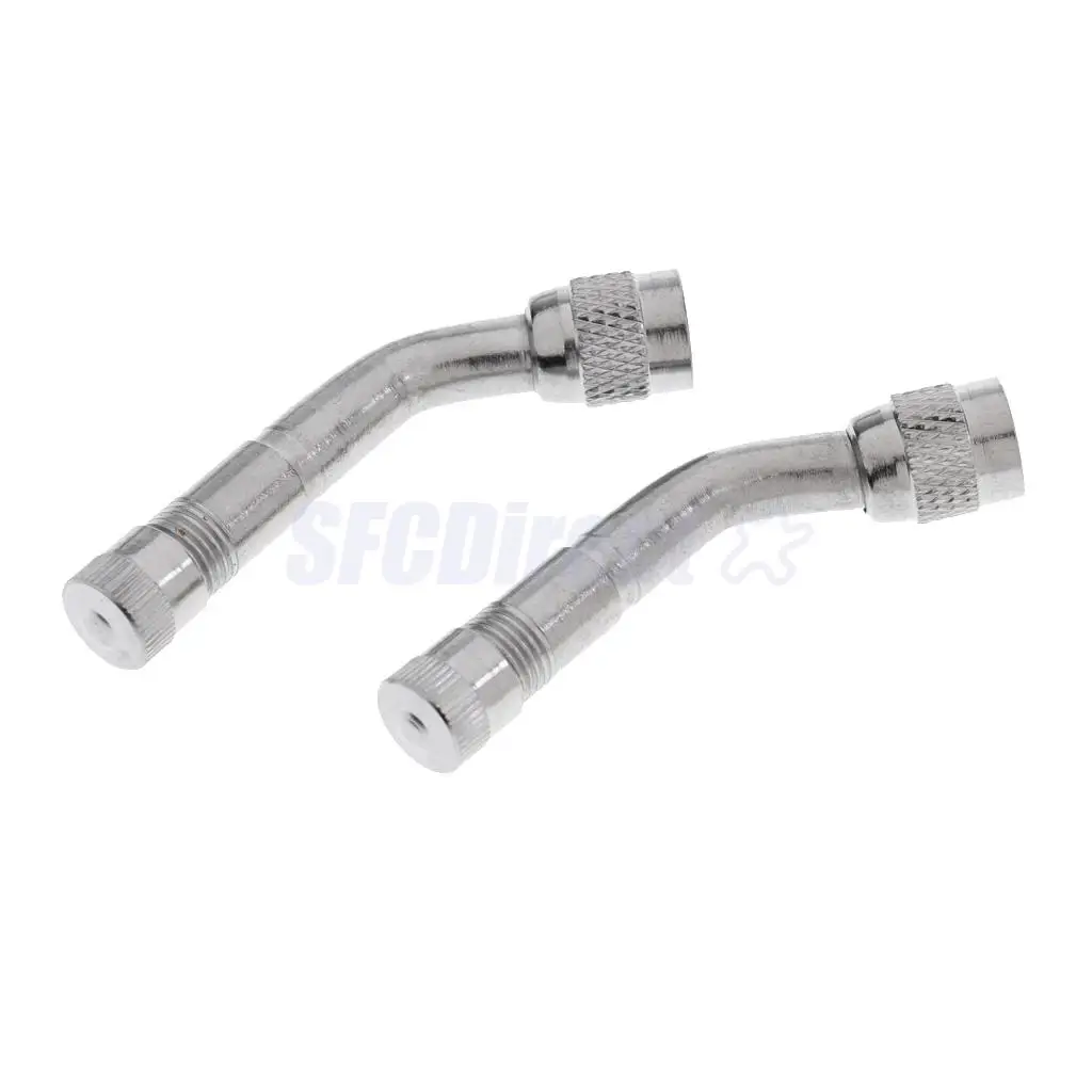 2 Pieces Valve Stem Adapter 45, 90, 135 Degree Valve Extension Adapter Car Motorcycle Bike Tyre