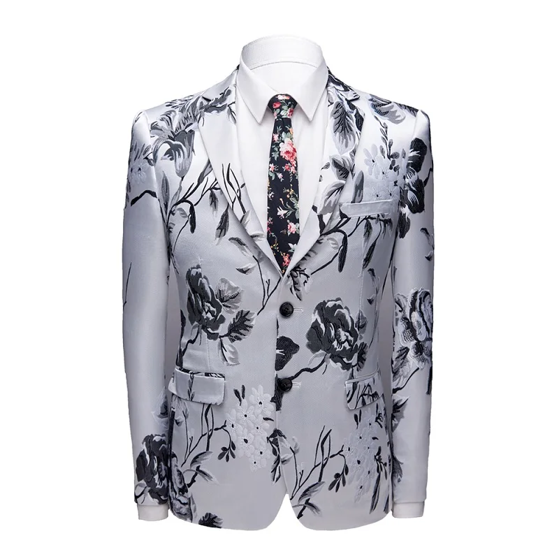 Red Floral Pattern Suits 