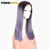 FREEDOM Wigs For Black Women Heat Resistant Straight Purple Blonde Blue Synthetic Lace Front Wigs Natural Hairline Cosplay Hair ► Photo 3/6