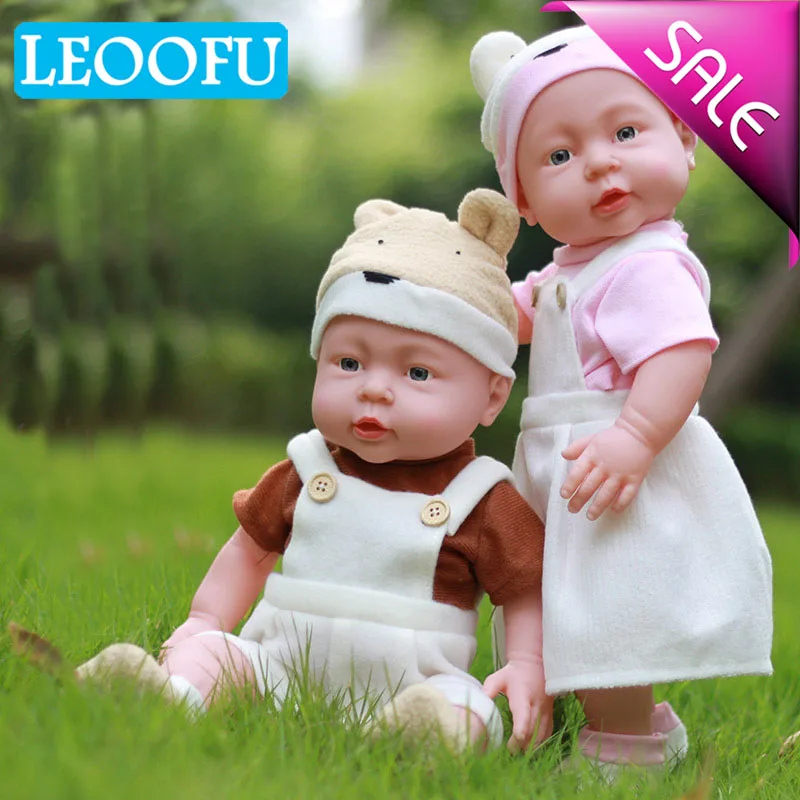 LEOOFU 41 см 16 дюймов bebe Кукла реборн игрушка африканская модель детский сад с
