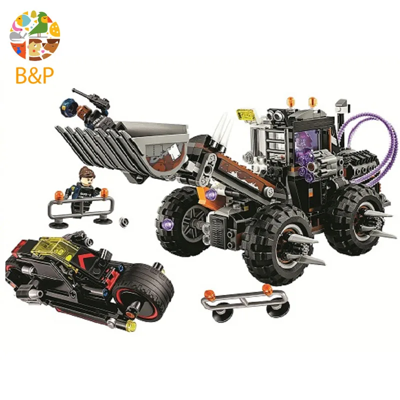 

70915 584Pcs Batman Movie Series Two-face Double Demolition Model Building Blocks Bricks Education Toys Gift 10738