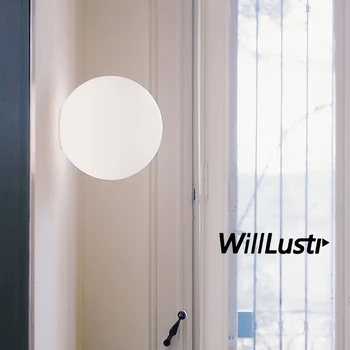 

Modern lighting Diameter 14cm 25cm 35cm wall lamp wall sconce white glass shade light Dioscuri parete ceiling lamp soffitto