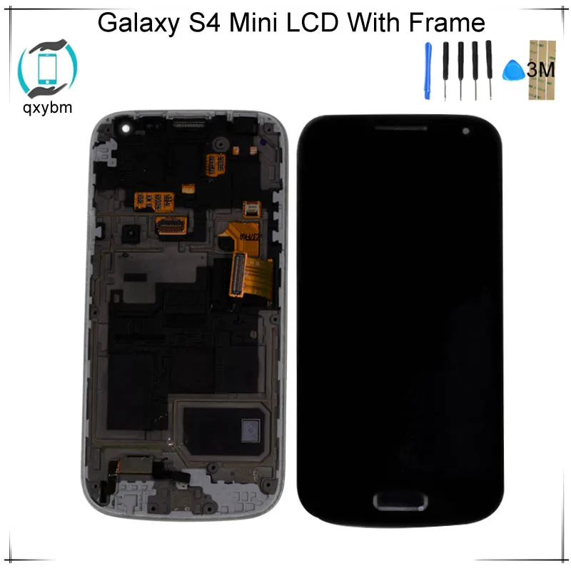 

4.3" For Samsung For Galaxy S4 Mini I9190 i9192 i9195 LCD Display Touch Digitizer Screen with Frame with 3M Sticker Screen