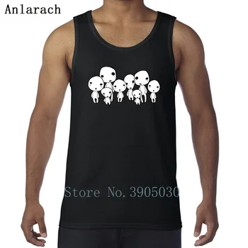 

Kodama Spirit Of The Forest Vest Sleeveless Comical Solid Color Designer Tank Top For Men Singlets Hilarious Anlarach Summer