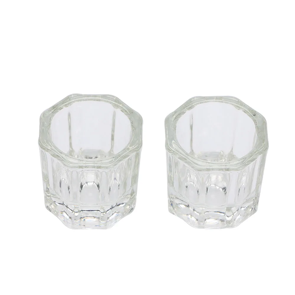 

Mini Crystal Glass Nail Art Acrylic Dappen Dish Cup Liquid Powder Bowl Nail Art Accessories Manicure Tools Salon