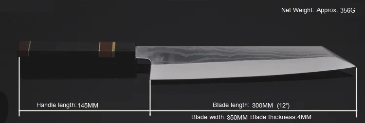 24/27/30 см японские суши Ножи Дамаск молотком по основным VG10 kiritsuke японский шеф-повар Ножи рыб филетировочная мяса Ножи 2,2 W - Цвет: 300MM in wooden box