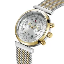 Watches Men Top Brand Fashion Decoration Chronograph Male Stainless Steel Waterproof Business Men WristWatch Relogio Masculino