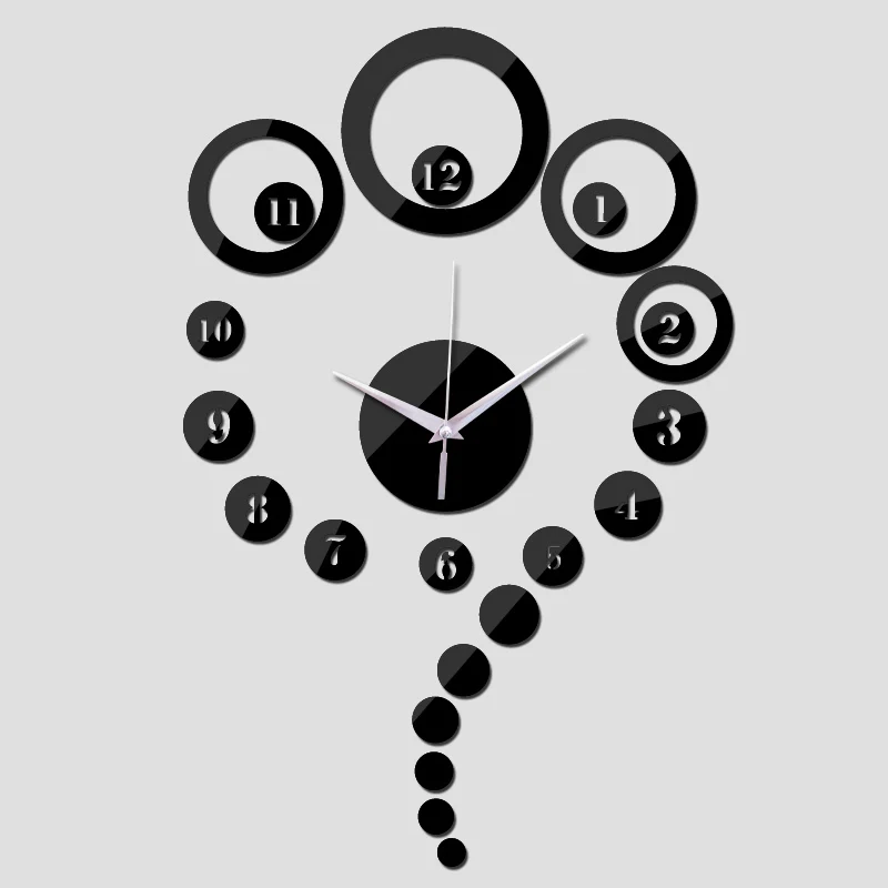 

Digital Watch Real 2015 New free Shipping Diy Quartz Watch Clocks Multi-piece Set Needle Sun Decorative 3d Mirror Wall Clock