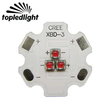 Светильник Topled на заказ Cree XBD XB-D 3 светодиода излучатель светильник белый/теплый белый/красный/зеленый/синий/желтый для DIY светодиодный светильник