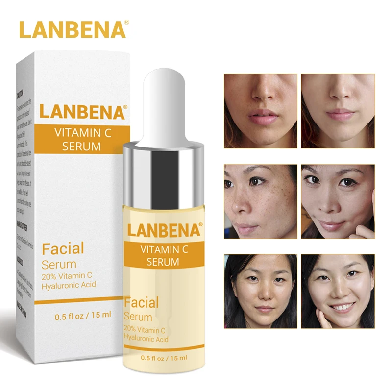 

LANBENA Vitamin C Serum VC Essence Remove Dark Spot Freckle Speckle Fade Ageless Whitening Skin Care Whitening Face Anti Winkles
