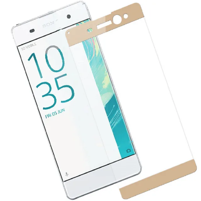 XA ультра полное покрытие для sony Xperia XA Ultra F3211 F3212 F3213 F3215 F3216 Закаленное стекло Защитная пленка чехол - Цвет: Gold