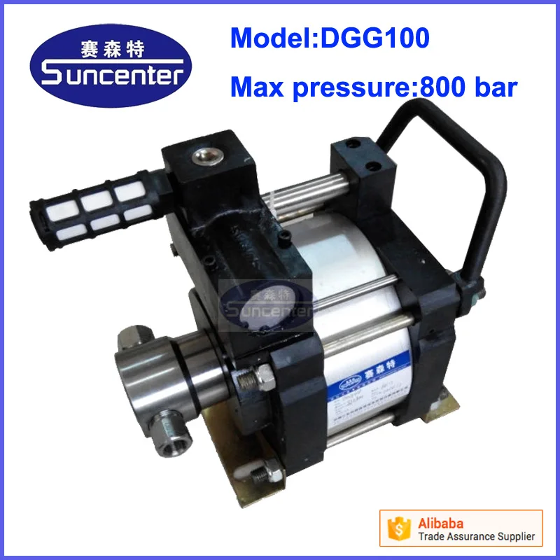 

Suncenter max 800 bar compressed air driven water pressure test pump