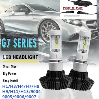 

Special Offer! 55W H7 Low Beam H1 Main Light H11 LED Lamp Luxeon ZES H4 High/low Beam 9005 9006 White Car Headlight Bulb LED 12V