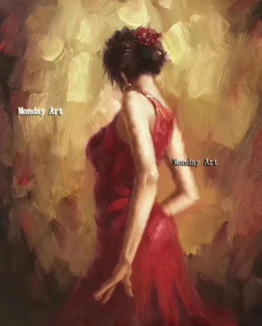 Figure-Paintings-For-Living-Room-Wall-The-pretty-gir-oil-painting-Hand-Painted-Canvas-Art-Poster