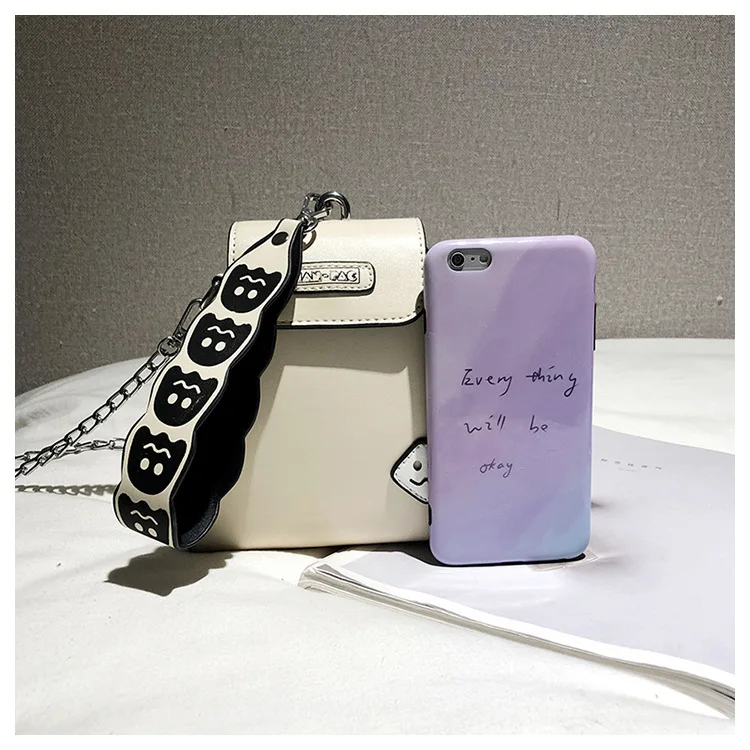 HANSOMFY новая весенняя Британская мода простая маленькая квадратная сумка женская дизайнерская сумка на цепочке Наплечная Сумка для мобильного телефона LD-89