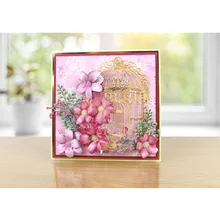 Molde de metal para corte de pássaros, gaiola para scrapbooking, artesanato em papel, cortadores, álbum de fotos, artesanato faça você mesmo