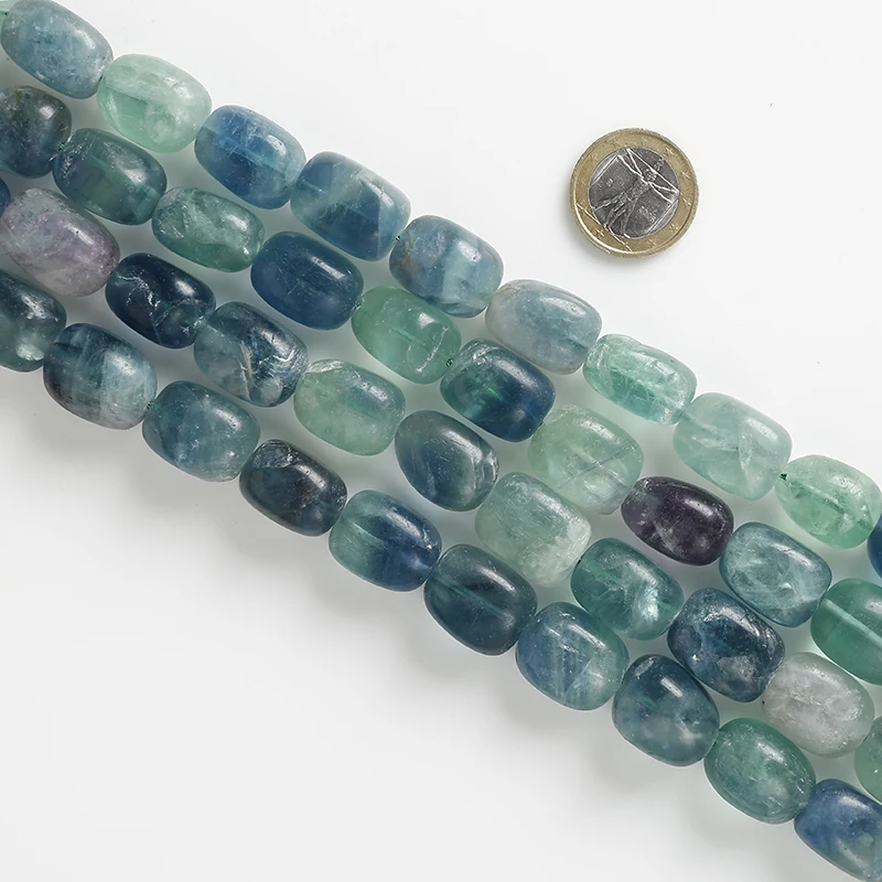 

15.5'' Strand 20 Beads Natural Irregular Roundel Ametyst Citrin e Fluorite Non-dyed Quartz Crystal Rock Bead 14-16*18-22mm Size