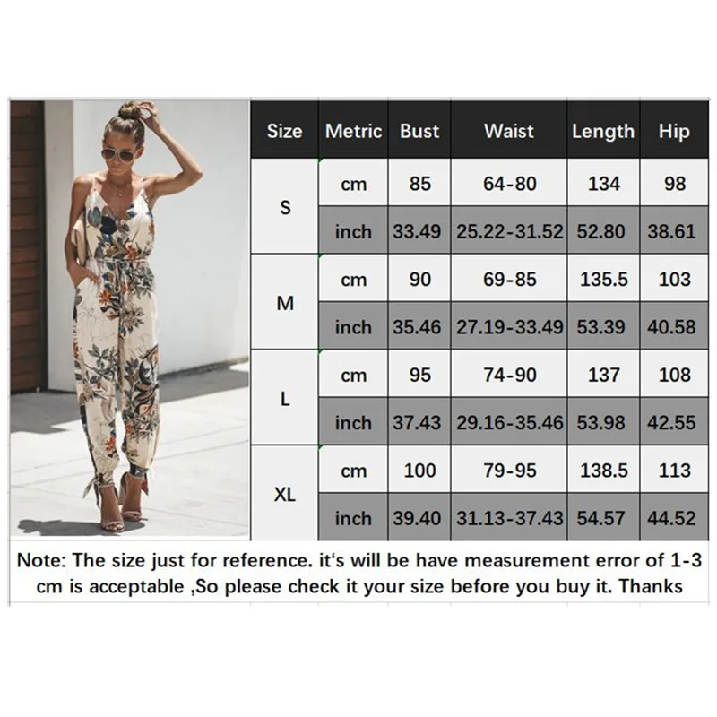 Sexy Women Summer Jumpsuit Floral Print Sleeveless High Waist Ladies Clubwear Deep V Neck Playsuit Bodycon Party Romper Jumpsuit