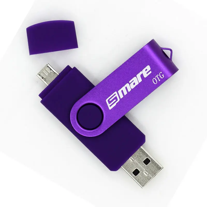 Smare XC OTG USB флеш-накопитель 128 Гб 64 ГБ 32 ГБ 16 ГБ флеш-накопитель смартфон ручка-накопитель флеш-диск USB 2,0 для смартфона - Цвет: Фиолетовый