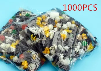 

1000PCS Auto Door bumper Mixed car fastener Vehicle Car Bumper Clips Retainer Rivet audio install tools parts stickers