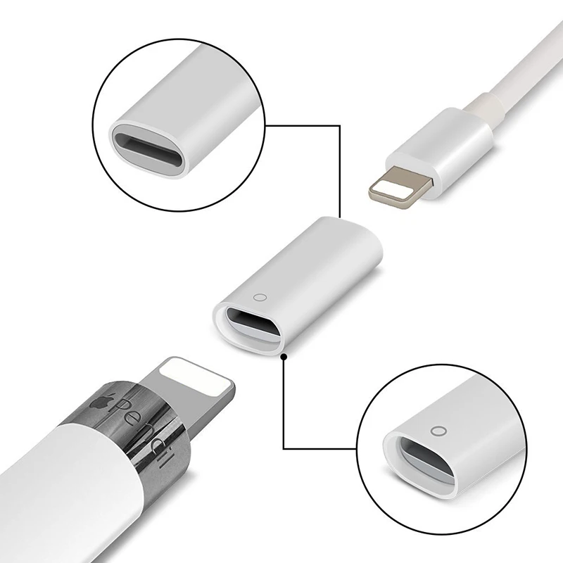 Pour-Apple-Crayon-pour-La-Foudre-Convertisseur-C-ble-De-Charge-Femelle-Femelle-Adaptateur-Suntaiho-Pour