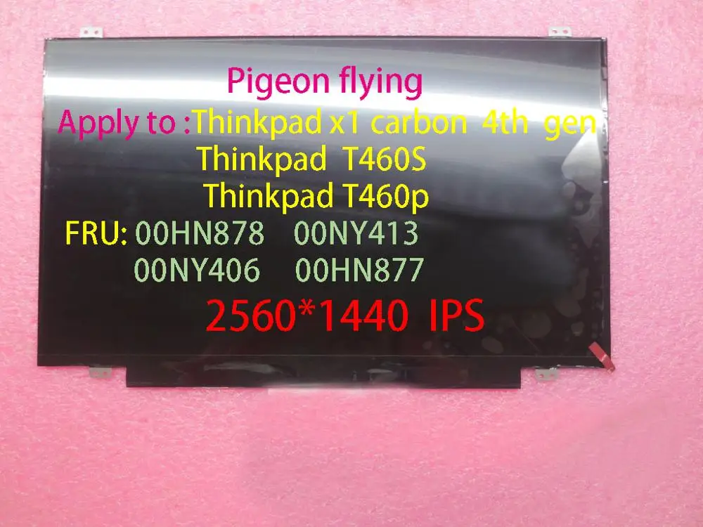 LXL для thinkpad X1 carbon 4-го поколения(20FC 20FB) ЖК-экран 14,0 WQHD ips AG FRU 00HN878 00NY413 00NY406 00HN877