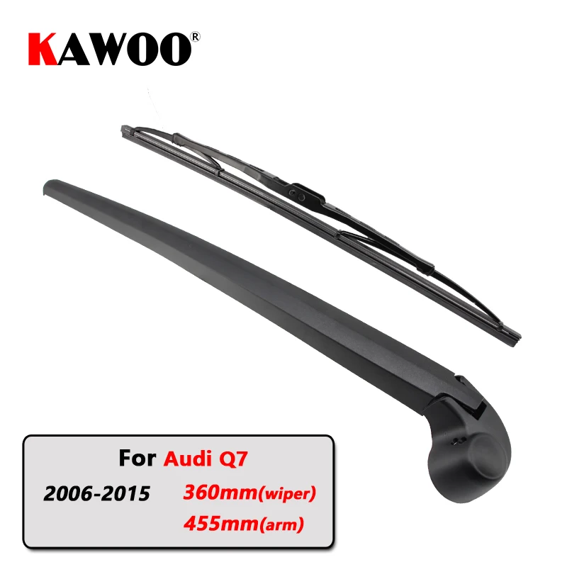 

KAWOO Car Rear Wiper Blades Back Window Wipers Arm For AUDI Q7 Hatchback (2006-2015) 360mm Auto Windscreen Blade Accessories