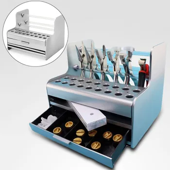 

Eyeglasses tool stand Glasses plier screwdriver Stand rack Tool holder Screws Nose Pads Case with drawer For Optical Repair Tool