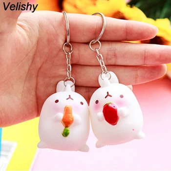 

Velishy 1PC Hot Selling New Cute Cartoon Otato Bunny Decor Fat Rabbit For Bag Charm Pendant