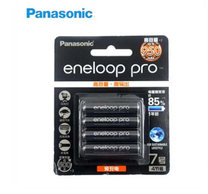 4X Panasonic pro Высокая емкость AA 2550mAh+ 4X Panasonic pro Высокая емкость AAA 1,2 V 950mAh