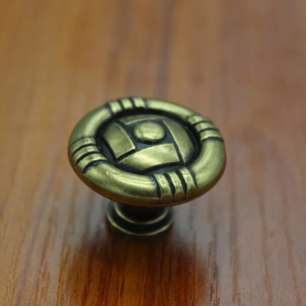 

31mm kitchen cabinet drawer knobs,antique brass dresser cupboard badside table door pull knob vintage bronze furniture knobs